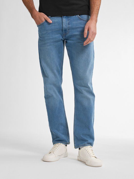 Petrol Industries Heren Jeans Straight Fit Starling - Spijkerbroek - Stretch Denim - Herenbroeken - Blauw - Maat W33L32