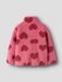 Name It meisjes teddy jas rood hartjes 98