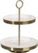 Snacktablet Gouden Wit Snackdienblad 30 x 30 x 40,5 cm