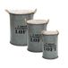 Atmosphera 166517A Opslagdoos Hout Metaal Grijs Bruin Rond 1.5L