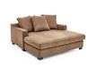 Atlantic Home Collection Nobel Loveseat, Hout en Polyester, 173 cm x 158 cm, Bruin (Vintage Bruin), Woonkamer