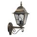 Buitenlamp boten van aluminium, elegant design in zwart en goud, ideaal voor verlichting en decoratie buiten, afmetingen: 44 x 27 x 18 cm, beschermingsklasse IP44.
