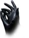 Santex Nitril handschoenen Zwart 100 pcs maat L 8/9
