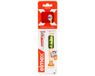 Elmex Beginner Zachte Tandenborstel 0-3 Jaar + Mini Tandpasta Anti-Caries 0-6 Jaar 12 ml (Kleur : Geel - Groen)