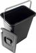 Poubelle pour tri des déchets - Poubelle - 10 litres de capacité - Avec couvercle - Grand - Noir