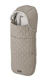 Inglesina Chancelière thermique pour poussette 3 en 1, intérieur en polaire chaude, extérieur matelassé imperméable, capuche amovible, compatible avec harnais à 5 points, 44 x 92 cm, beige moyen