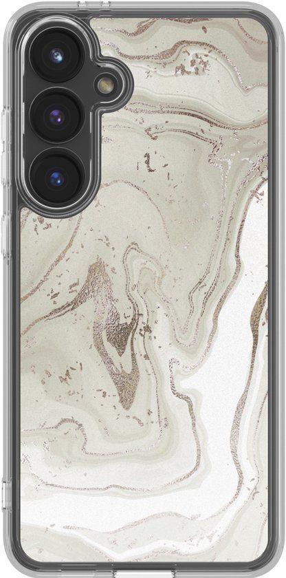 imoshion Hoesje - Geschikt voor Samsung Galaxy S24 FE - Design hoesje - Sandy Marble