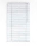 Decorblind Aluminium jaloezie, 100 x 180 cm, rolblad 25 mm, in hoogte en opening verstelbaar, kinderbeveiliging, vochtbestendig, aluminium kleur