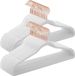 SONGMICS Cintres velours, set van 50, blanc-or rose
