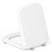WC-Bril YEAUPE PRO WC-Bril Vierkante met Softclosemechanism & Handgreep, Snelsluiting voor Eenvoudige Reiniging, Wit