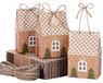 30 emballages de Noël en papier kraft, en forme de maison, pour la création de calendriers de l'Avent