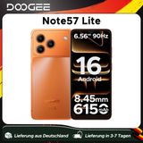 Doogee Note57 Lite Smartphone 6150Mah Batterij 6.56'' Scherm 12Gb Ram(3Gb+9Gb) 32Gb Rom Ultradunne Android 16 Mobiele Telefoon