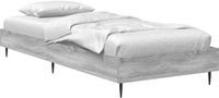 vidaXL Bedframe Grijs Sonoma 80 x 200 cm Bewerkt hout