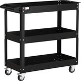 DURHAND Chariot à outils - Acier laminé à froid - 83x35,3x76cm - Noir