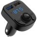 Phonillico® Transmetteur FM Chargeur Bluetooth 5.0 Adaptateur Radio Lecteur de musique MP3 Appel mains libres sans fil 2 ports USB Chargeur de voiture Allume-cigare