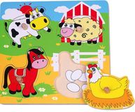 Viga Toys - Puzzel - Boerderij - 4st