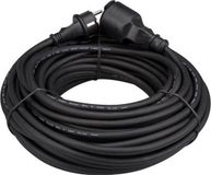 Perel Verlengkabel H05RR-F 3G1.5, 25 m, Rubber, Zwart