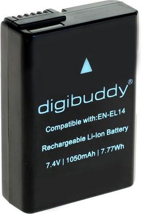 Digibuddy Camera-accu EN-EL14 - 1050 mAh - voor Nikon - Li-Ion