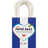 folia 21239/10 - Papieren zakken BASIC S, 10 papieren zakken van 110 g/m² kraftpapier in 10 kleuren, ca. 12 x 15 x 5,5 cm, om te knutselen, te versieren en cadeau te geven