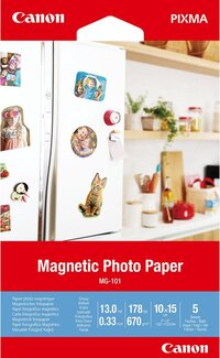 Canon MG-101 Magnetic Photo Paper 10x15cm - 5 Sheets