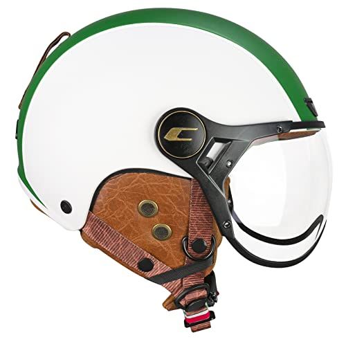CGM EBI Skihelm Unisex Volwassenen - Wit/Groen/Rood Mat - XL (60 cm)