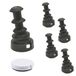 WAGNER QuickClick® Meubelglijders omkeerbaar wolvilt + kunststof I set van 4 verwisselbare glijders voor het insteken in ronde buizen - DUO - Binnen Ø 12 mm/Buiten Ø 16 mm -Made in Germany- 15832000