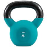 Yes4All Bol YCBQ kettlebells met neopreen coating, krachttraining, 10 kg, turkoois
