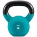 Yes4All Bol YCBQ kettlebells met neopreen coating, krachttraining, 10 kg, turkoois