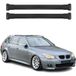 Omac Aluminium Barre de toit pour BMW Série 5 E61 Touring 2004-2010 - TÜV/DIN 75302:2019 - Charge Max 75 Kg - 2 barres noires