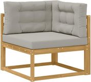 vidaXL Buitenhoekbank Polyester Wit