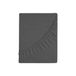 Zer0bed, Hoeslaken voor Frans bed, effen, 100% katoen, maxi-hoek 30 cm, Frans bed, grafiet, 130 x 200 cm