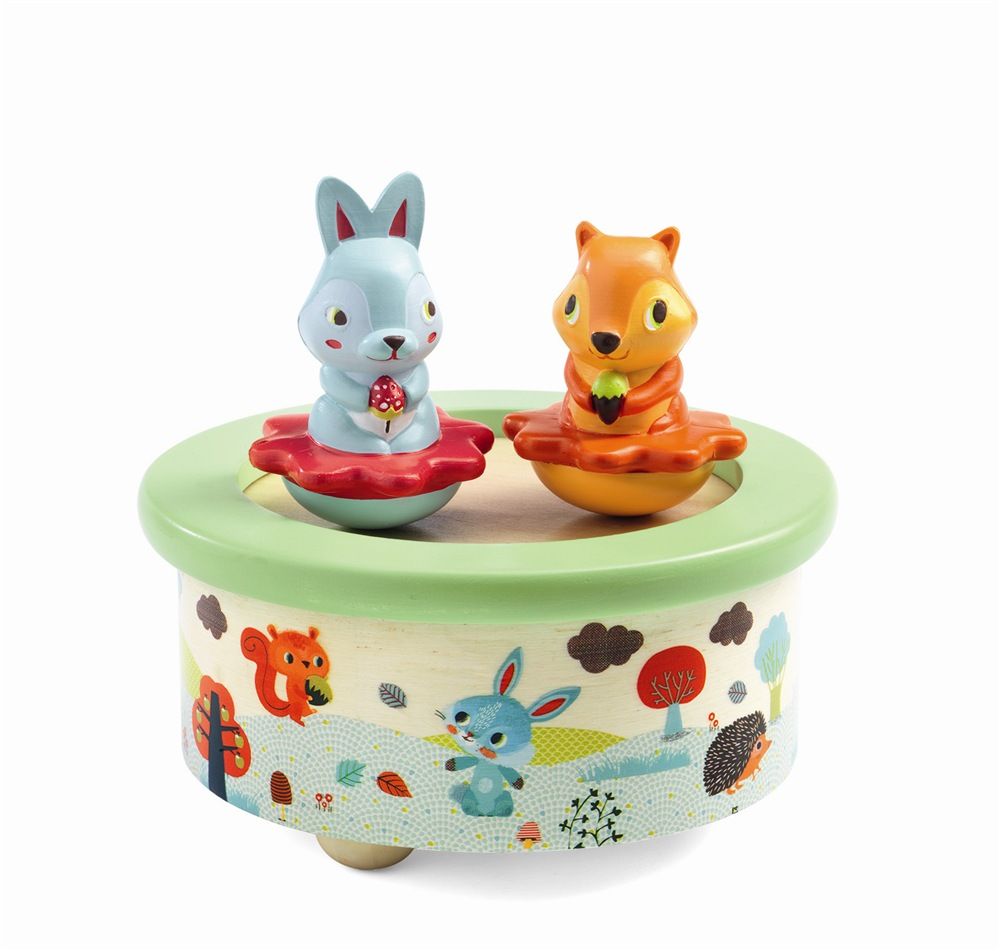 Djeco Friends Melody - 15,5 x 15,5 x 11,5 cm - Educatief speelgoed - Hout - 3-6 jaar