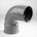 Dyka coude 2x manchon 90° classe 41 PVC gris label BRL52100/BRL52200 125mm