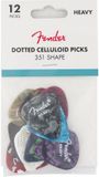 351 Fender 351 Dotted Celluloid Picks heavy - Plectrum set