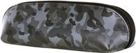 VON HEESEN® Étui en cuir véritable pour stylos, étui pour stylos, école, unisexe, camouflage gris, 20x5,5x5,5 cm