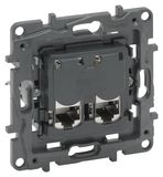 Legrand Niloé Step, inbouwdoos, data, 2x RJ45, Cat. 6, STP, 1 stuk.