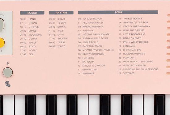 Medeli MK1-PK Nebula kinderkeyboard roze