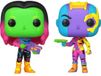 Funko Pop! Marvel Guardians of the Galaxy Vol. 2 - Gamora & Nebula Blacklight 2-Pack