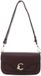 Coccinelle Leren schoudertas C-Me Grained Leather Crossbody Bag Berry donkerpaars