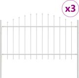vidaXL Tuinhek WOERDEN, 3 stuks, 170 x 140 cm, wit