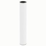 Wagner 12162201 Teno meubelvoet Ø 30 x 192 mm, individueel te combineren met het TENO en QuickClick-systeem, wit gepoedercoat staal, draagvermogen 50 kg