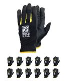 RS FEDER Montagehandschoenen, maat 09, 12 paar, zwart
