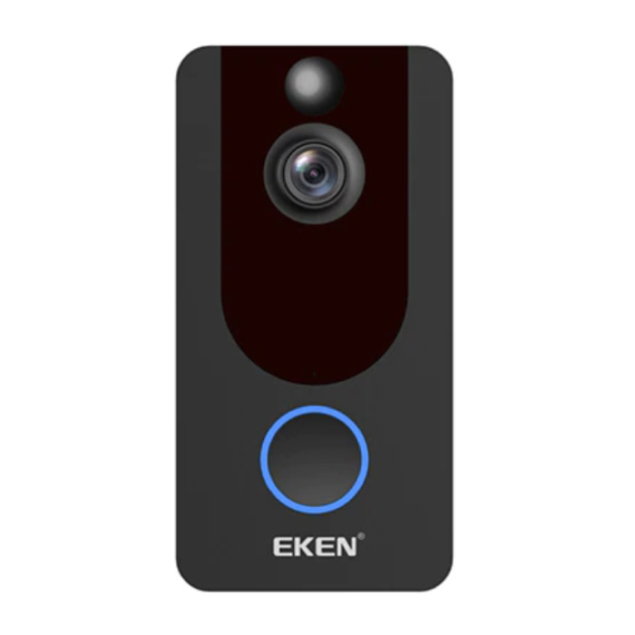 Eken Y7 Deurbel met Camera en WiFi - Intercom Draadloze Smart Home Security Alarm IR Night Vision