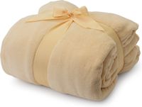 LUMALAND Sofa deken met mouwen + voetenzak - 150 x 180 + 35 cm - Beige