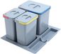 Teka Eco Easy 60 22L 3Basket (S) Grijze Keuken Afval - Polypropyleen Afvalsorteerder