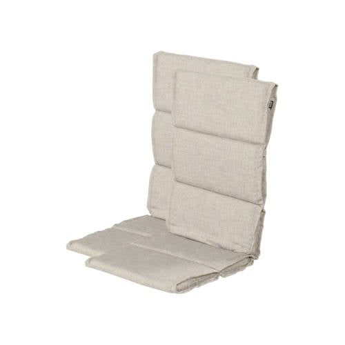 Hartman tuinkussen hoge rug Bahama - Silver (123x50x5 cm) (set van 2)