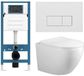 Adema Salina 2.0 Toiletset - Diepspoel - Spoelrandloos - Inbouwreservoir - Softclose - Mat Wit