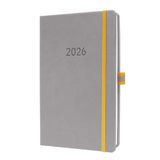 Sigel weekagenda Linescape 2026 - A5 - lichtgrijs - hardcover