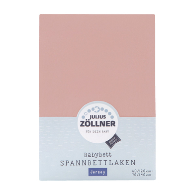 Zöllner JULIUS ZÖLLNER Hoeslaken Jersey blush 70 x 140 cm