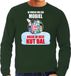 Bellatio Decorations Kut Kerstbal sweater / Kerst trui Ik vroeg om een mobiel krijg ik deze kut bal groen voor heren - Kerstkleding / Christmas outfit S